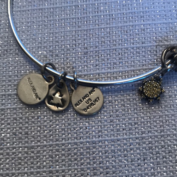 2 Alex and Ani charm bangle bracelet one U.S.M.C. - Picture 4 of 7